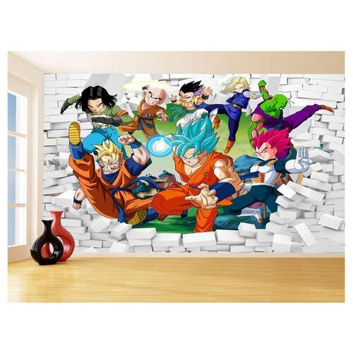 Papel De Parede 3D Dragon Ball | Casas Bahia Papel De Parede 3D Dragon Ball | Casas Bahia