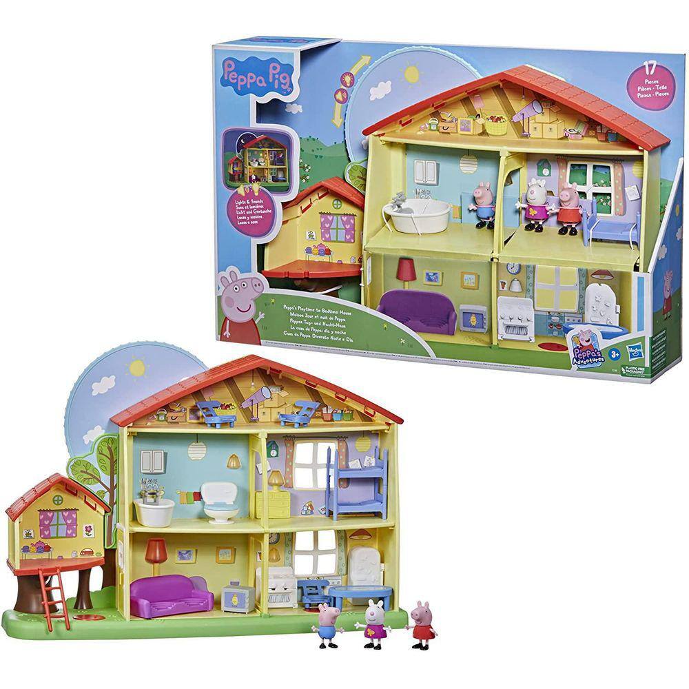 Brinquedo Casa Peppa Pig Quarto Sala Cozinha Banheiro Movéis