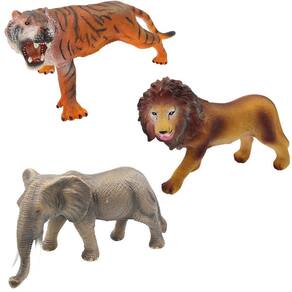 Animal Elefante / Leao / Tigre / Guepardo De Vinil Animais