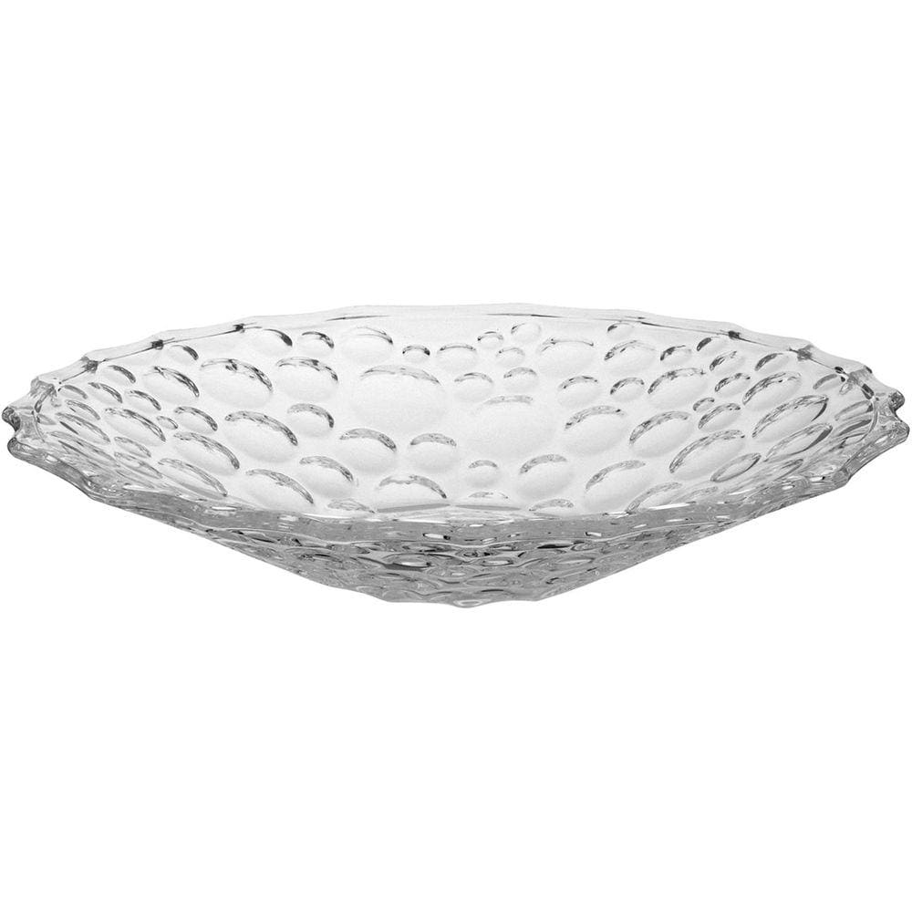 DUCALE CENTRO MESA 7x37x37cm CRISTAL ECO TRANSP