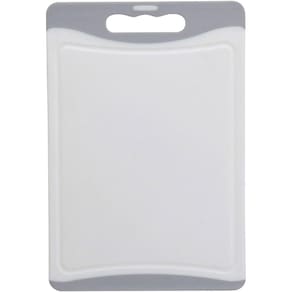TÁBUA CULINÁRIA 1x36x25cm PLÁSTICO CINZA ANTIDERRAPANTE