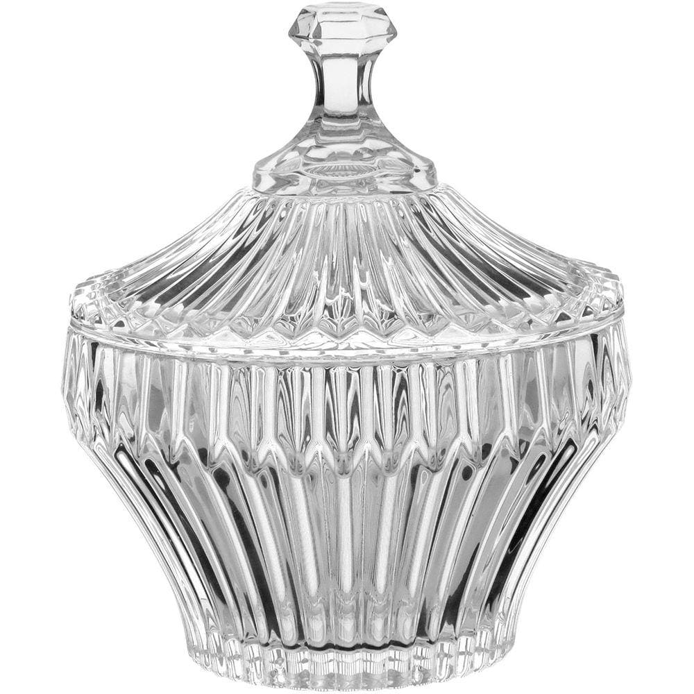 VIOLIN POTICHE 17x20x20cm VIDRO TRANSP