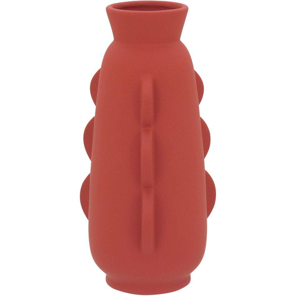 LUXOR VASO 28x14x14cm CERÂMICA CORAL