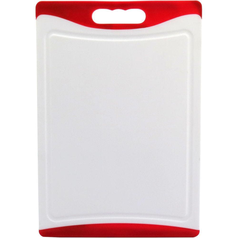 TÁBUA CULINÁRIA 1x36x25cm PLÁSTICO VERMELHO ANTIDERRAPANTE