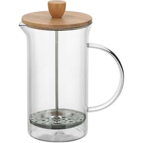 BALZAC CAFETEIRA FRANCESA 22x9x9cm 1L BOROSILICATO TRANSP TAMPA BAMBU