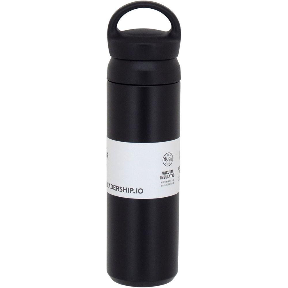 KETTLEBELL GARRAFA TÉRMICA 26x7x7cm 480ml INOX PRETO PAREDE DUPLA