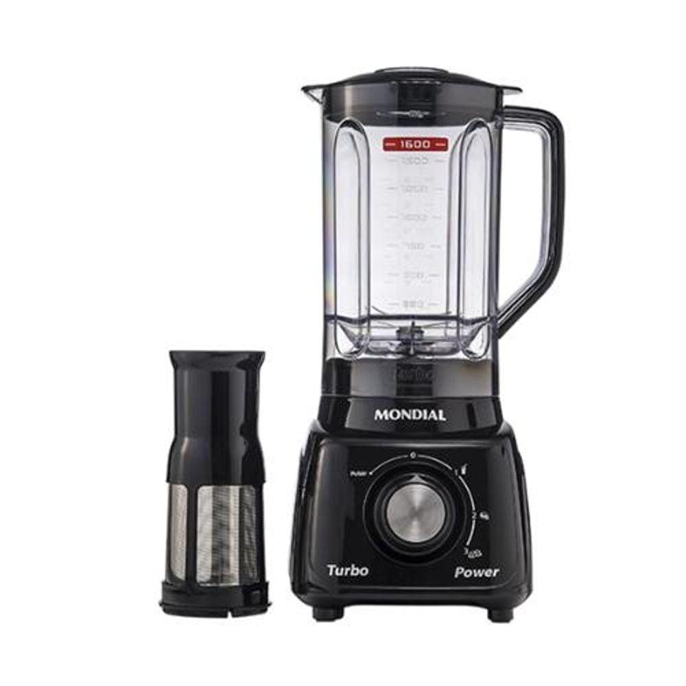 Liquidificador Turbo Power L-99-Fb Preto 500W Mondial