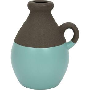 ODIN VASO 20x14x16cm CERÂMICA AZUL