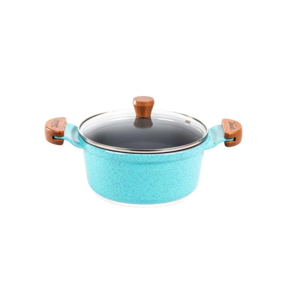 Caçarola Azul Turquesa Antiaderente Cerâmica Javali AM 26cm