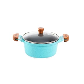 Caçarola Azul Turquesa Antiaderente Cerâmica Javali AM 22cm