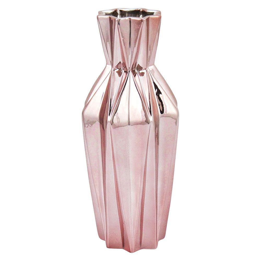 MARSELHA VASO 32x14x14cm CERÂMICA ROSE