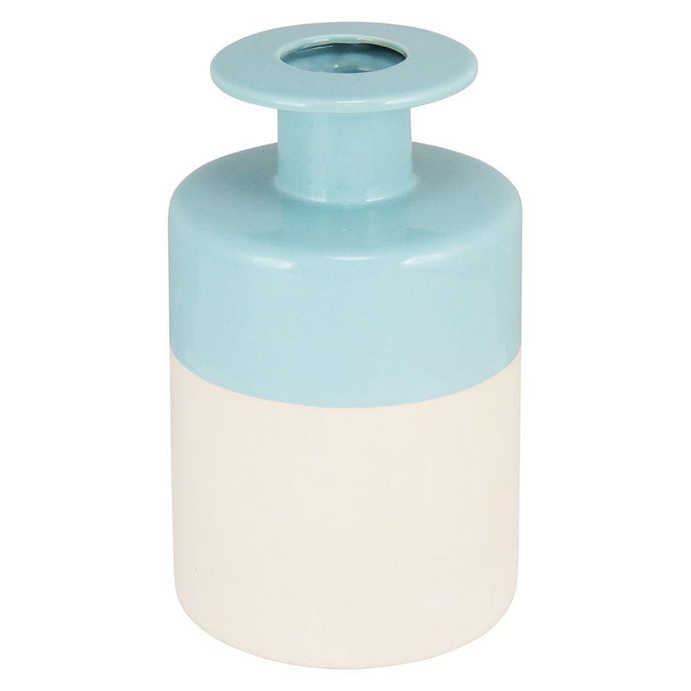 AQUAMARE VASO 23x15x15cm CERÂMICA AZUL
