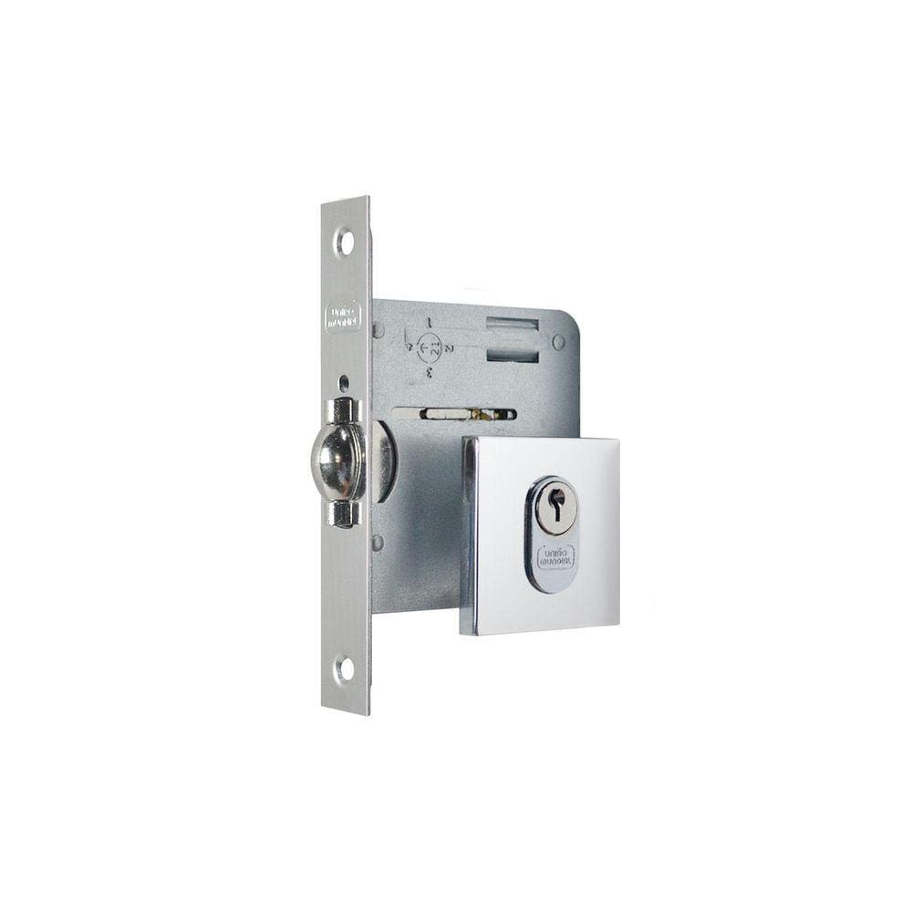 Fechadura Rolete União Mundial Externa Cromado 40Mm