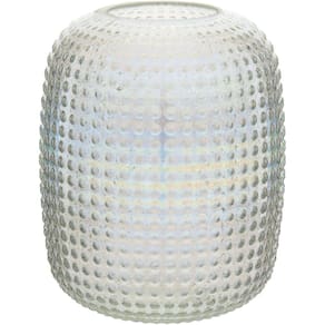 ORIGAN VASO 19x17x17cm VIDRO FURTA-COR LUSTRADO
