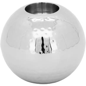 HOME&CO ARETA CASTIÇAL 10x10x10cm INOX PRATA
