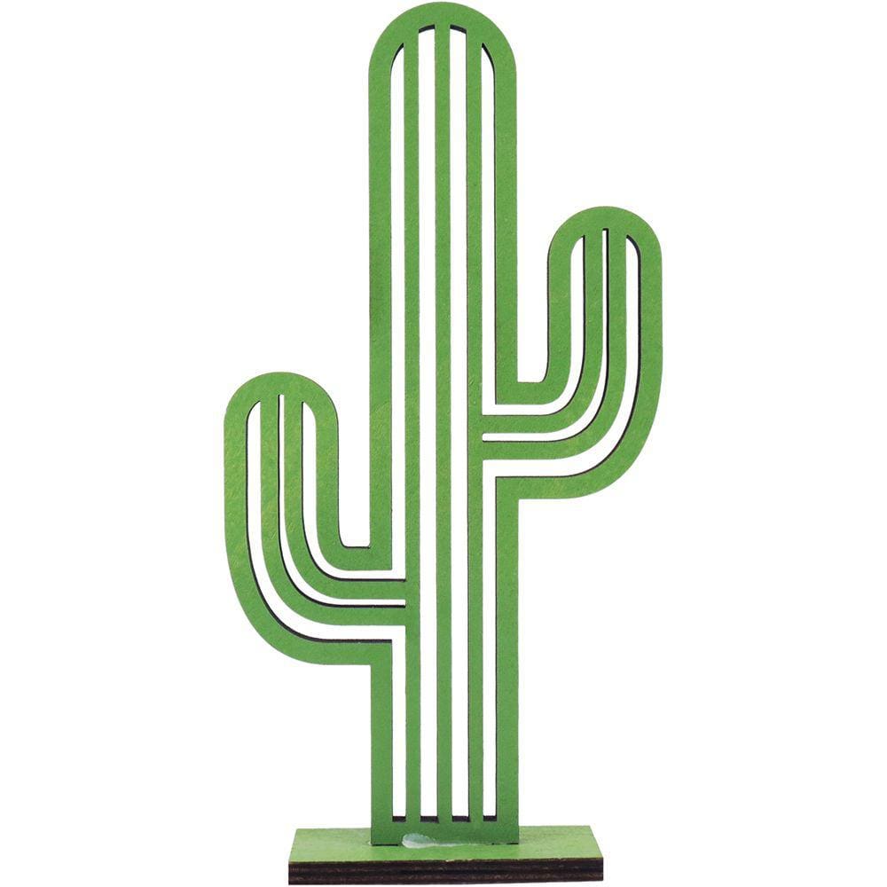 VERT ADORNO 22x11x4cm MDF VERDE CACTO