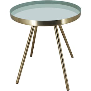 HOME&CO GRAMBELLO MESA LATERAL 42x35x35cm METAL CINZA