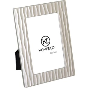 HOME&CO GARBO PORTA-RETRATOS 10X15 19,3x14,2x2cm METAL PRATA