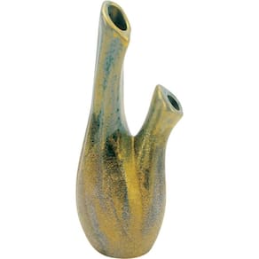 HOME&CO CHRYSO VASO 21x9x7cm CERÂMICA VERDE