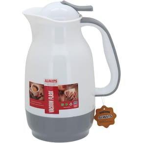 ALWA GARRAFA TÉRMICA 25x13x13cm 1L PLÁSTICO CINZA AMPOLA VIDRO