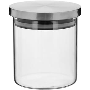 FLAVOR POTE 11x10x10cm 700ml BOROSILICATO TRANSP COM ANEL SILICONE
