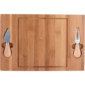 CHEESY JG P/ QUEIJO 36x24x2cm BAMBU NATURAL 3PÇ