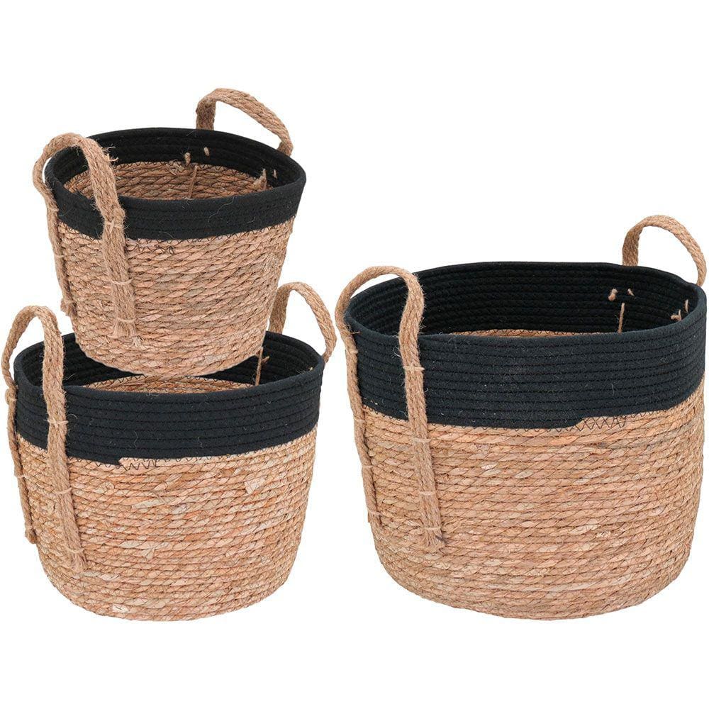 Kigali Cesta Fibra Natural 3Pç