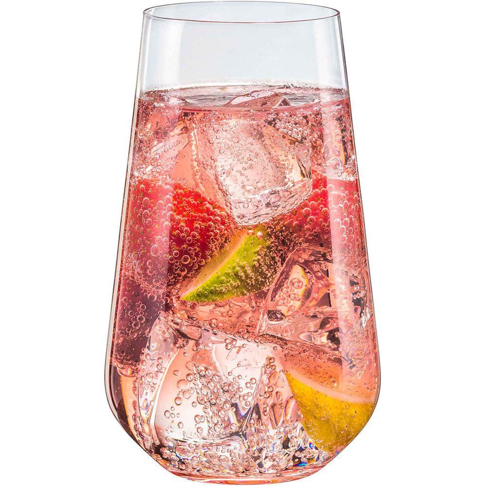 BOHEMIA SANDRA COPO LONG DRINK 14x9x9cm 440ml CRISTAL TRANSP 6PÇ