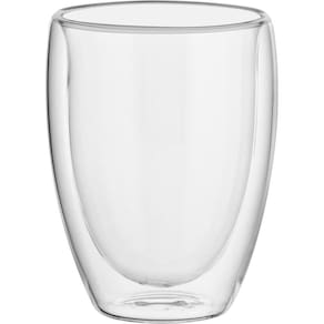 CLEAR CANECA 11x9x9cm 270ml BOROSILICATO TRANSP PAREDE DUPLA