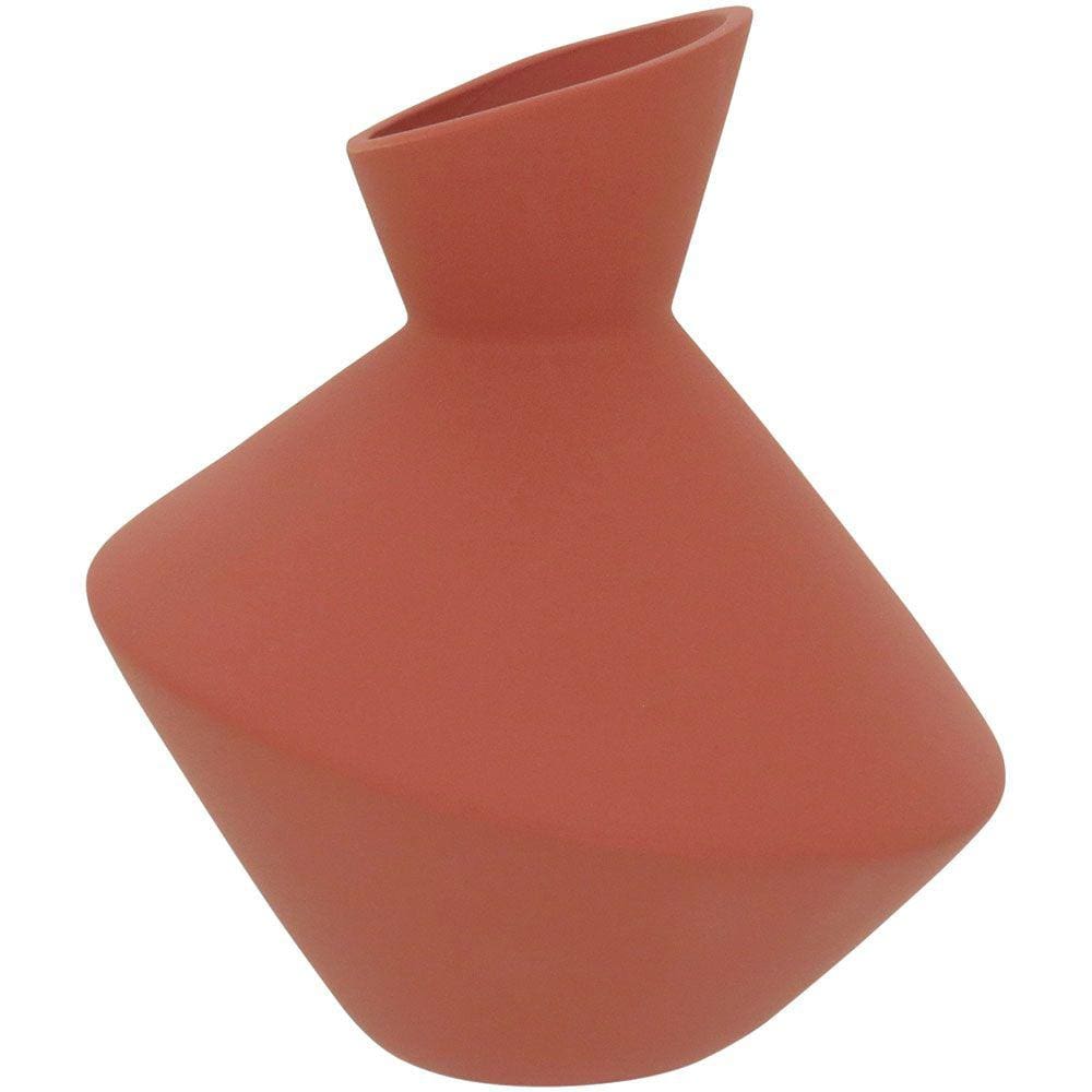 PHAMI VASO 19x17x17cm CERÂMICA CORAL