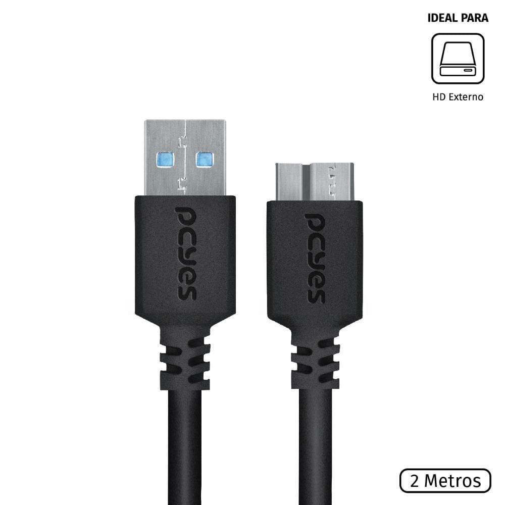 Cabo Para Hd Externo Usb A 3.0 Macho Para Micro Usb B 3.0