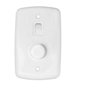 Chave Rotativa P/ventilador C/botão Espelho Sem Off Bivolt