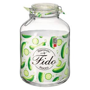 BORMIOLI ROCCO FIDO POTE HERMÉTICO 28x18x18cm 5L VIDRO TRANSP