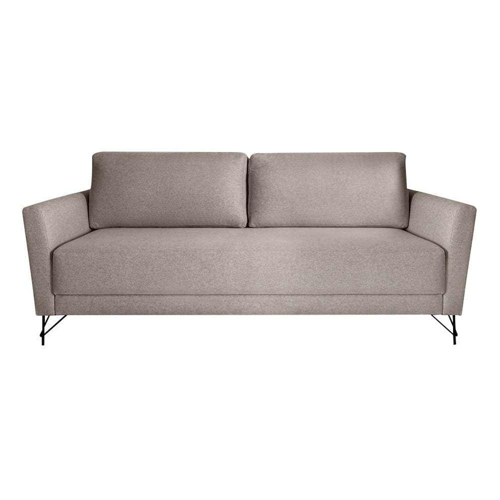 sofá 3 lugares nikos bege 220 cm