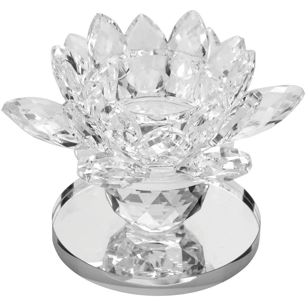 VITRALLY CASTIÇAL 8x11x11cm CRISTAL TRANSP