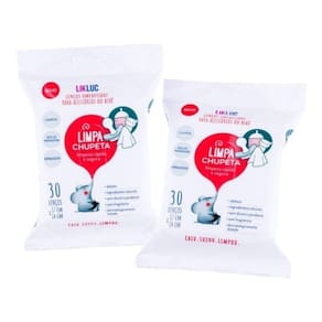 Kit C/ 2 Lenços Umedecidos Limpa Chupeta Acessorios Do Bebe