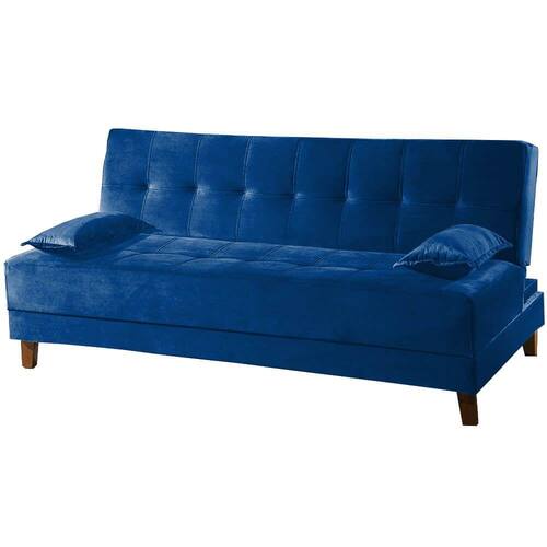 Sofá Cama Casal 3 Lugares e 2 Almofadas Arpoador Casas Bahia