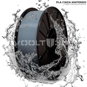 Filamento Impressão 3D Voolt Pla Cinza Nintendo 1Kg