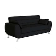 sofás 3 lugares larissa corino preto