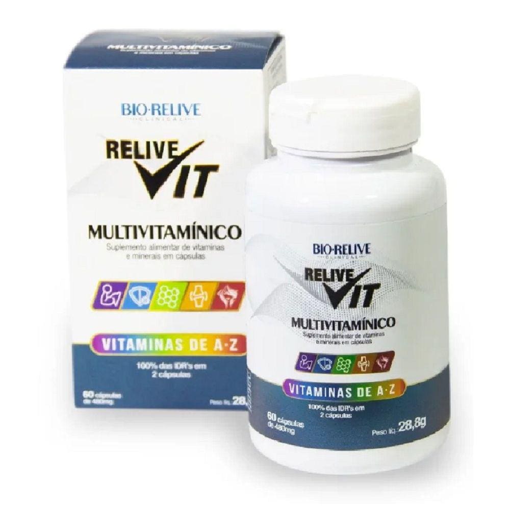 Multivitamínico A-Z 480mg 60cps - Bio-Relive