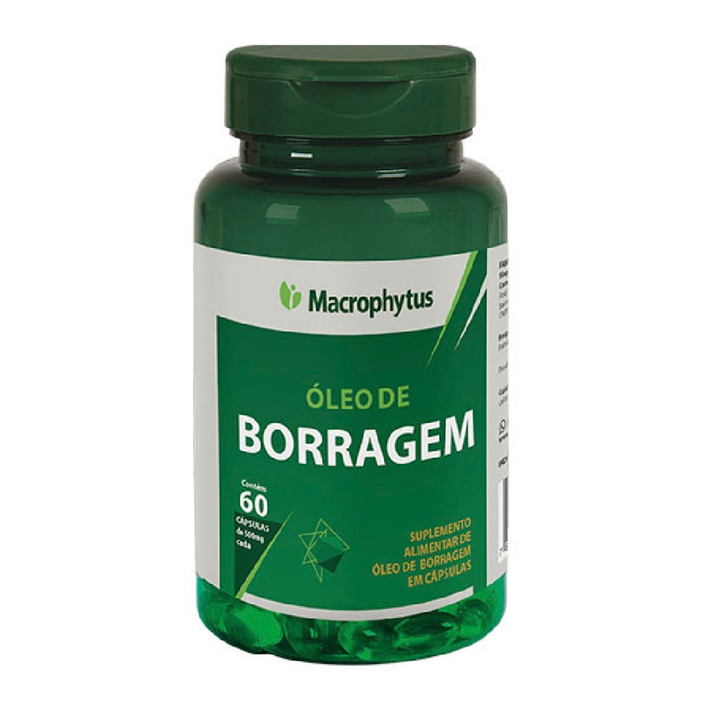 Óleo de Borragem 500mg 60Cps - Macrophytus