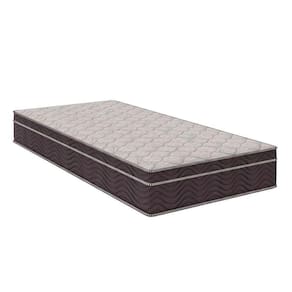 colchão solteiro king airtech d28 ortopillow (28x108x198) marrom e branco