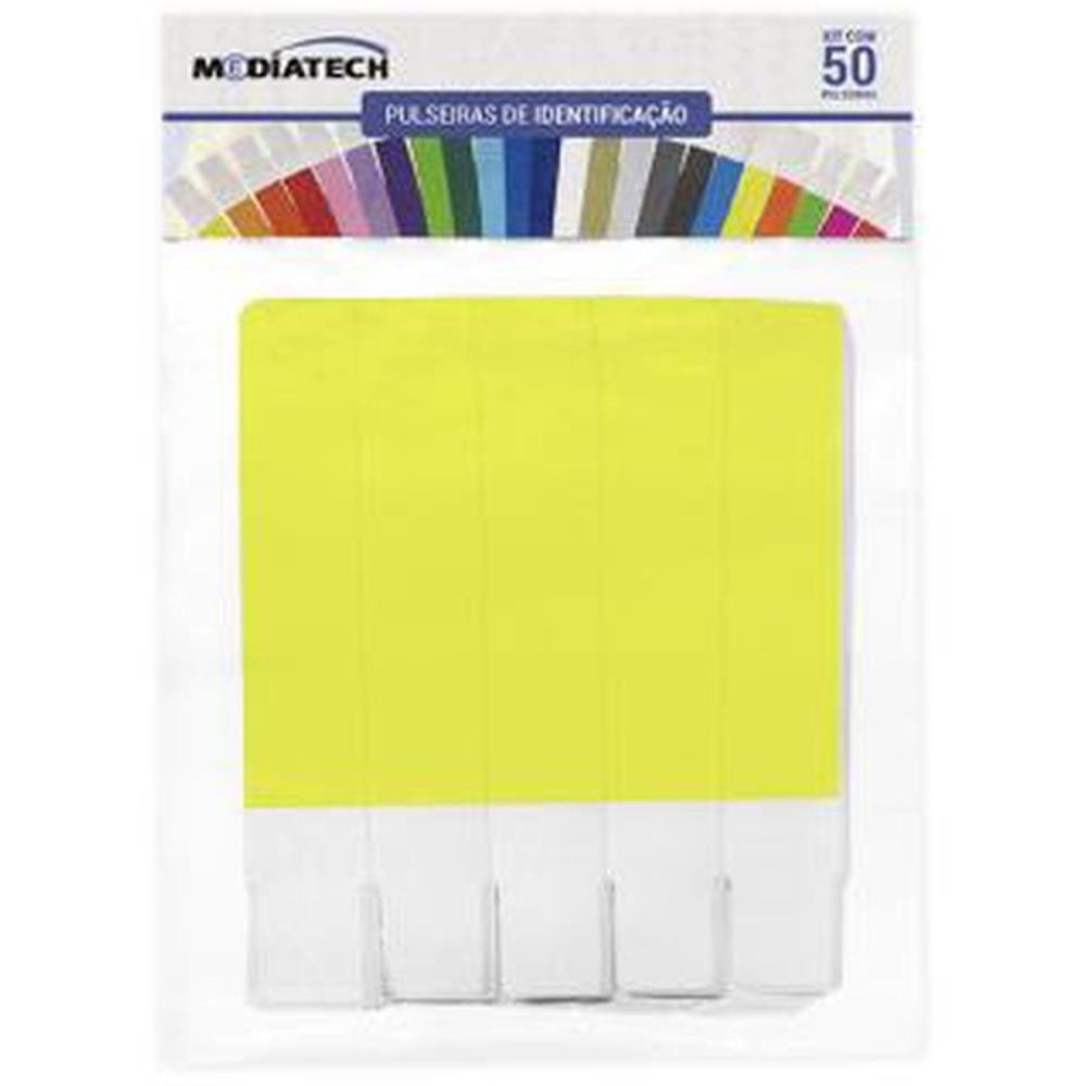 Pulseira Identificacao Amarelo Fluor