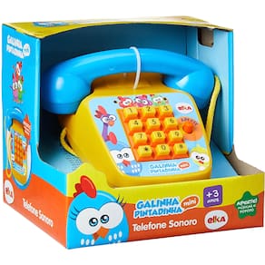 Telefone Sonoro Galinha Pintadinha Mini Elka