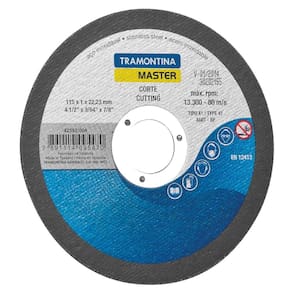 Disco de Corte Fino 4.1/2" Tramontina para Aço Inox e Materiais Endurecidos Tramontina