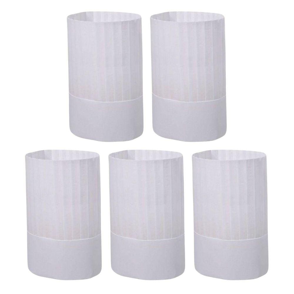 Chapéu Chef Tok Tnt Plissado Kit 5 Peças Cozinheiro