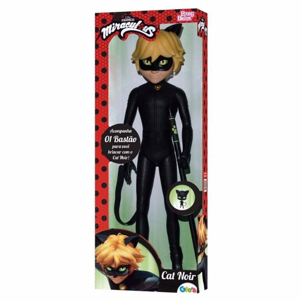 Boneco de ação Miraculous Cat Noir, 11 polegadas