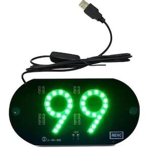 Plaquinha Placa Led 99 Pop Taxi Usb Motorista De Aplicativo