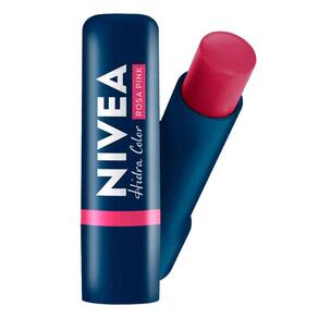 Protetor Labial Nivea 2 Em 1 Hidra Color Rosa Pink 4,8g