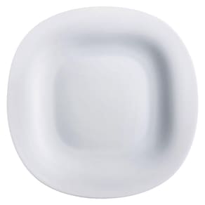 LUMINARC CARINE PRATO RASO 3x27x27cm VIDRO TEMPERADO BRANCO 6PÇ